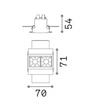 Lampa do zabudowy Lika Trimless 2700K Ideal Lux 341750