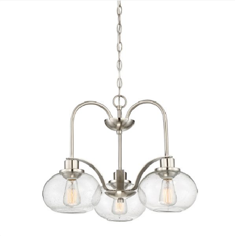 Lampa Wisząca Elstead Lighting Trilogy QZ-TRILOGY3-BN Nikiel