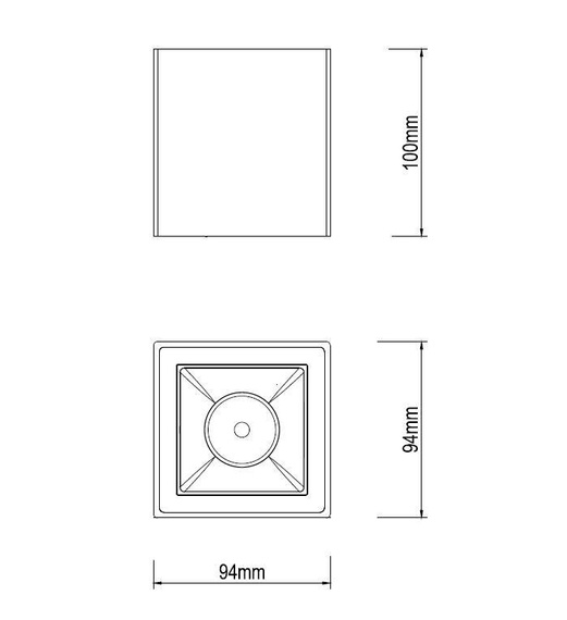 Spot Ledowy Czarno Złoty Dann Lux Design KAFO BK/GD10 DLD5235