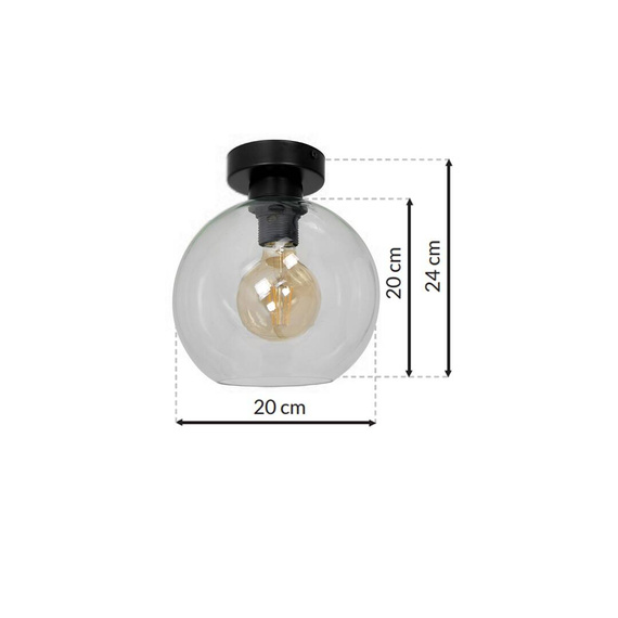 Lampa Sufitowa Milagro Sofia MLP6573 Clear