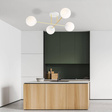 Lampa sufitowa MAGNUM 4 WH OPAL biały-Złoty (1234/4) - Emibig