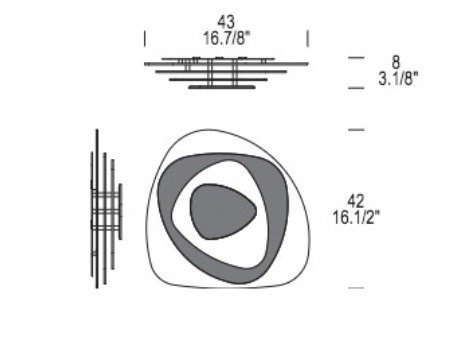 Plafon Leucos AIR P-PL45