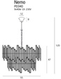 Lampa wisząca MaxLight Nemo P0340