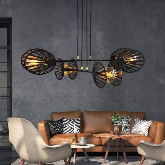 Wisząca lampa PLAYA 4 BLACK czarny (1146/4) - Emibig