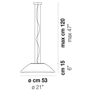 Lampa Wisząca 53 cm VISTOSI INFINITA SP 53