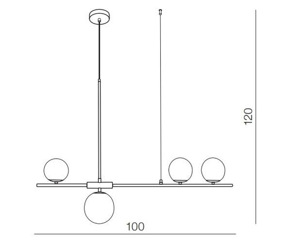 Azzardo Żyrandol Santander AZ4418 Czarny