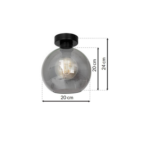 Lampa Sufitowa Milagro Sofia MLP6574 Smoked 