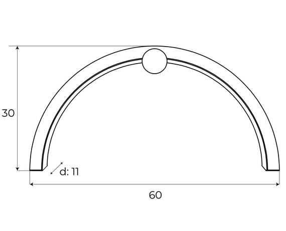 MaxLight IP44 Kinkiet Trio Arc W0335 czarny połysk