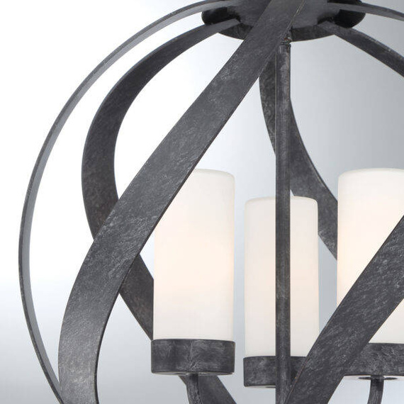 Lampa wisząca Elstead Lighting Blacksmith QN-BLACKSMITH-3P-OBK