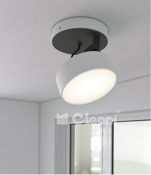 Cleoni DOT Plafon/Spot biały mat 6W LED 582 lm