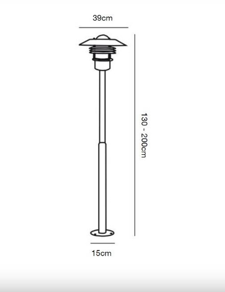 Lampa Ogrodowa Stojąca Nordlux Vejers 25118031