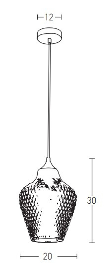 Lampa Wisząca Zambelis 19125