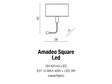 Oprawa ścienna Azzardo Amadeo SN-6314S-LED