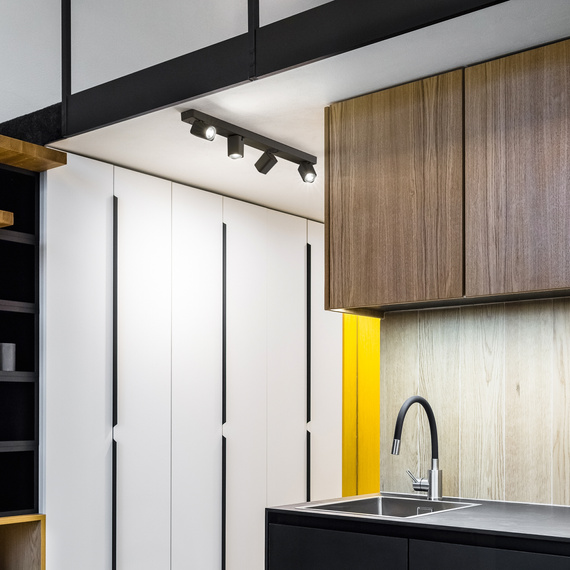 Ideal Lux Rudy Pl4 Round Nero Plafon 229072