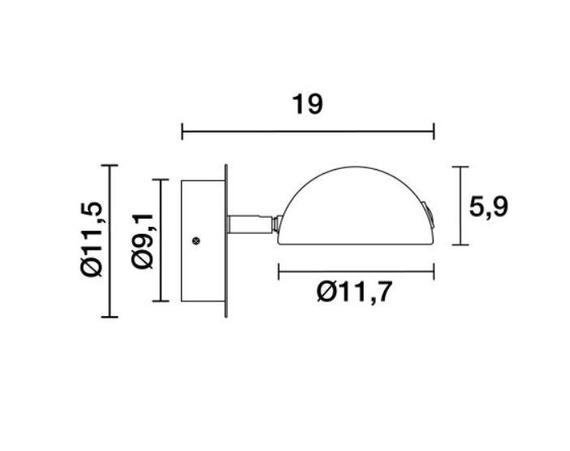 Diden 592A-L0105A-03 Kinkiet Novolux Exo
