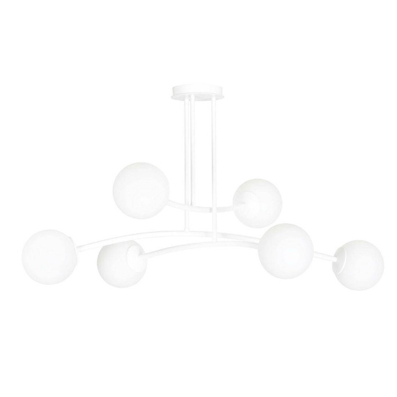 Sufitowy plafon HALLDOR 6 WHITE biały (1025/6) - Emibig