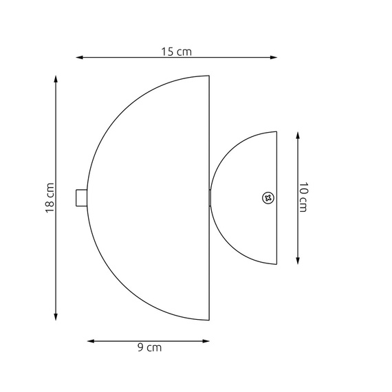Kinkiet Emibig Mush K2 Bl (1451/K2)