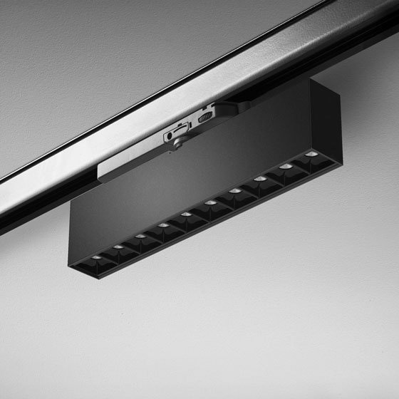 Reflektor do szynoprzewodu AQForm Rafter points 27 cm czarny 16323-L930-WW-00-12