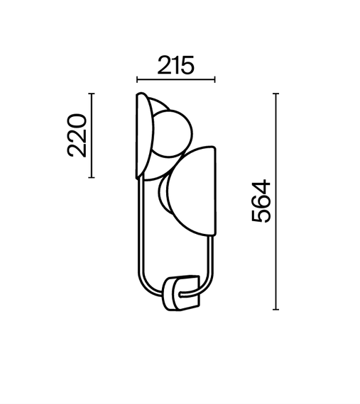 Maytoni Lampa ścienna Tropic MOD164WL-02BS