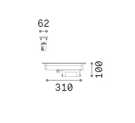 Oprawa Wpuszczana Ideal Lux Thor 351278