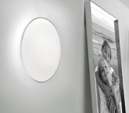 Plafon VISTOSI AURORA PL 40 biały/chrom 40 cm