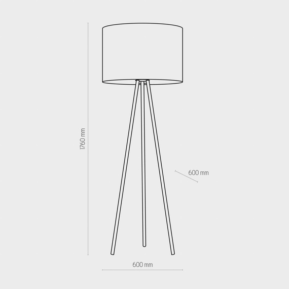 TK Lighting Winston 5147 Stojąca Lampa Podłogowa