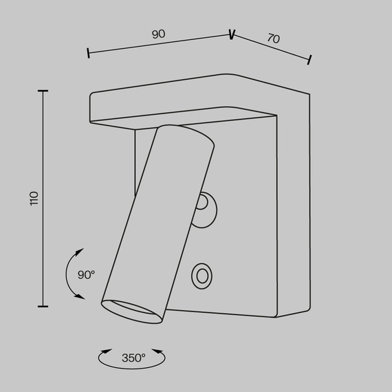 Kinkiet Maytoni Aron C179WL-L7W2.7K-DE