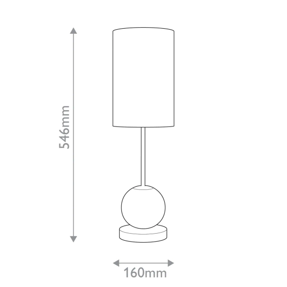 Lampa Biurkowa Alora Mood Qn-Marni-Tl-M-Nbr