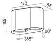 AQform Lampa natynkowa Vyro 47038-M930-WW-DA-13 biała