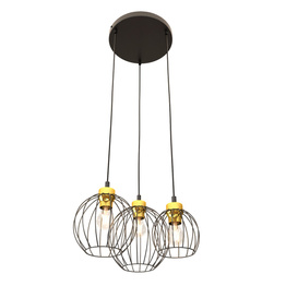 Lampa Wisząca Emibig Nando 3prem Bl Gold (1368/3PREM)