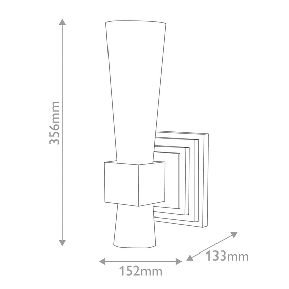 Oprawa Ścienna Elstead Lighting KRISTY-1WB-DG-OPAL