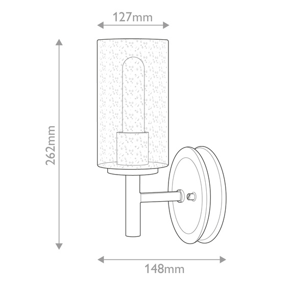 Lampa Ścienna Elstead Lighting HK-COLLIER1-BX