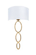 Elegancki Kinkiet Złoty Berella Light Alia WH/GD BL5400