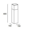 Lampa Cubik stojąca zewnętrzna LEDS 55-9488-Z5-M3 Grok
