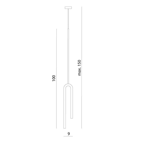 Ramko Fork Stylowa Lampa wisząca kolor Czarny