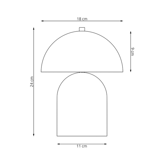 Lampa Stołowa Emibig Mush Ln2 Wh (1453/LN2)