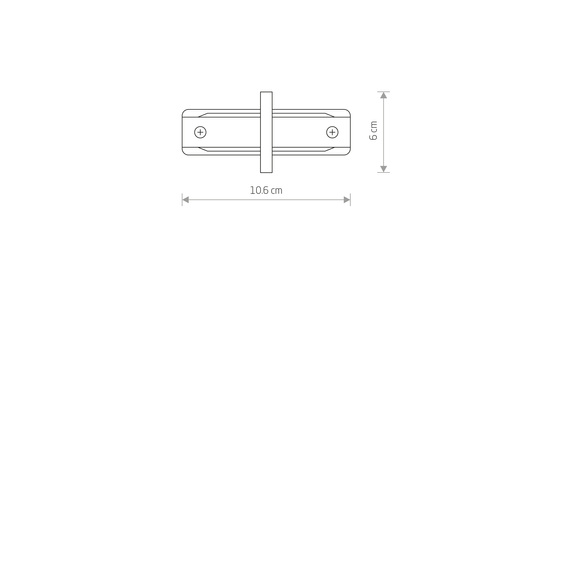 Nowodvorski Profile Recessed Straight Connector 8968 Złączka do szyny montażowej