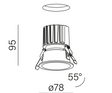 Aqform Oprawa do zabudowy Hollow 38053-M930-FG-00-19