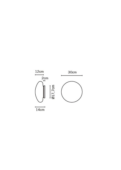 Kinkiet Fabbian LUMI White F07 G53 01 LED
