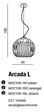 AZZARDO ARCADA L AZ0477 Lampa Wisząca czarna