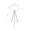 Stojąca Lampa Podłogowa Treviso 5040 TK Lighting 