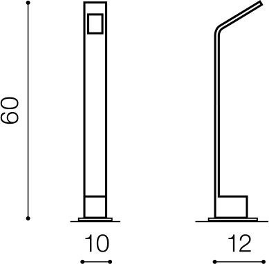 Azzardo Agape 60 AZ3482 Lampa stojąca zewnętrzna