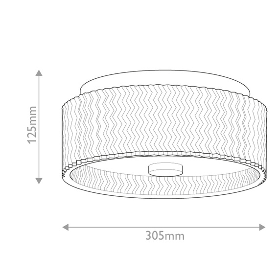 Lampa Sufitowa Elstead Lighting HK-ELLE-F-S-CM