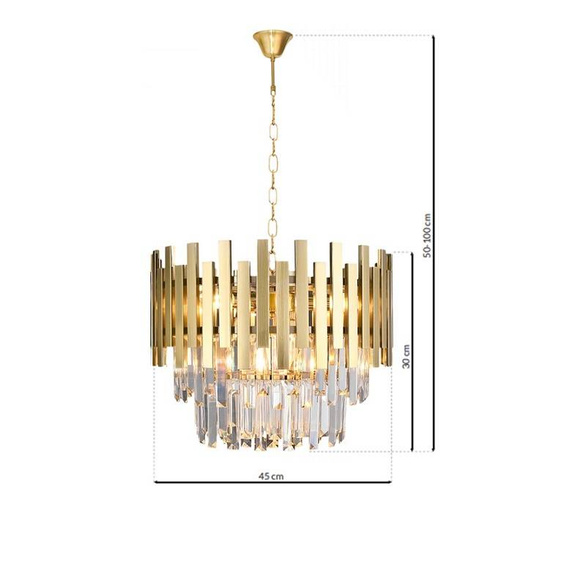 Lampa wisząca Milagro Aspen ML5999 Złoty