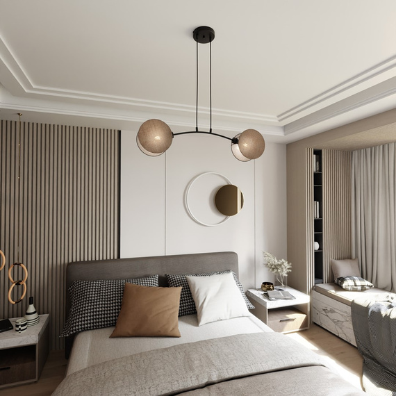 Żyrandol Emibig Motif 2 Natural (1328/2)