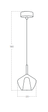 Azzardo Lampa Wisząca Grace Biała AZ6294