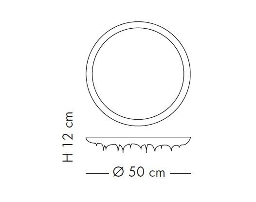 Plafon Lampade Italiane MARTE 50 cm