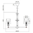 Lampa wisząca Maytoni Riverside MOD018PL-06CH