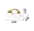 Lampa sufitowa Ideal Lux 293660 Ninfea