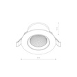 Oprawa Do Zabudowy Nowodvorski Egina Led 15W 10555
